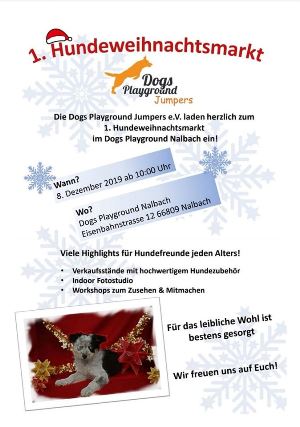 Flyer Hundeweihnachtsmarkt